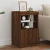 Image de vidaXL Buffet avec lumières LED chêne marron 41x37x67 cm836685