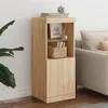 Image de vidaXL Buffet avec lumières LED chêne sonoma 41x37x100 cm836688