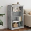 Image de vidaXL Buffet avec lumiÃ¨res LED gris bÃ©ton 60,5x37x100 cm