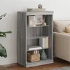 Image de vidaXL Buffet avec lumières LED sonoma gris 60,5x37x100 cm836712