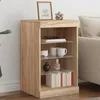Image de Vidaxl Buffet Avec LumiÃ¨res Led ChÃªne Sonoma 41x37x67 Cm