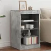 Image de vidaXL Buffet avec lumières LED gris béton 41x37x67 cm836724