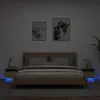 Image de vidaXL Armoires de chevet avec lumières LED 2 pcs chêne sonoma836803