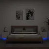 Image de vidaXL Tables de chevet murales avec lumières LED 2 pcs blanc836813