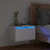 Image de vidaXL Vidaxl Table De Chevet Murale Avec Lumières Led Blanc