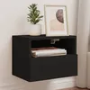 Image de vidaXL Meubles TV muraux 2 pcs noir 40x30x30 cm bois d'ingénierie836843