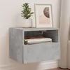 Image de vidaXL Meubles TV muraux 2 pcs gris béton 40x30x30cm bois d'ingénierie836847