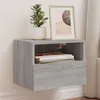 Image de vidaXL Meubles TV muraux 2pcs sonoma gris 40x30x30cm bois d'ingénierie836851