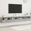 Image de vidaXL Meubles TV muraux 2pcs gris bÃ©ton 100x30x30cm bois d'ingÃ©nierie