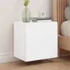 Image de vidaXL Meubles TV muraux 2 pcs blanc 40,5x30x40 cm bois d'ingénierie836897