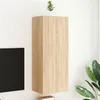 Image de vidaXL Meuble TV mural chêne sonoma 40,5x30x102 cm bois d'ingénierie836933