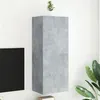 Image de vidaXL Meuble TV mural gris béton 40,5x30x102 cm bois d'ingénierie836934