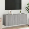 Image de vidaXL Meuble TV mural sonoma gris 100x30x41 cm