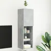 Image de vidaXL Meuble TV avec lumières LED gris béton 30,5x30x102 cm837021