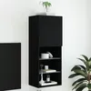 Image de vidaXL Meuble TV avec lumières LED noir 40,5x30x102 cm837058