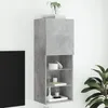 Image de vidaXL Meuble TV avec lumiÃ¨res LED gris bÃ©ton 40,5x30x102 cm