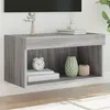 Image de vidaXL Meuble TV avec lumières LED sonoma gris 60x30x30 cm