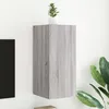 Image de vidaXL Meuble TV mural avec lumiÃ¨res LED sonoma gris 30,5x35x70 cm