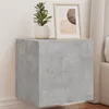 Image de vidaXL Meubles TV muraux et lumières LED 2pcs gris béton 40,5x35x40 cm837253