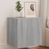Image de vidaXL Meuble TV mural avec lumiÃ¨res LED sonoma gris 40,5x35x40 cm