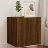 Image de vidaXL Meuble TV mural avec lumières LED chêne marron 40,5x35x40 cm837258