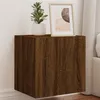 Image de vidaXL Meubles TV muraux lumières LED 2 pcs chêne marron 40,5x35x40 cm837259
