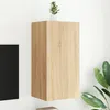 Image de vidaXL Meuble TV mural avec lumières LED chêne sonoma 40,5x35x80 cm837262