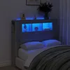 Image de vidaXL Tête de lit à LED sonoma gris 120x18,5x103,5 cm bois ingénierie837342