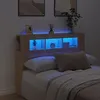 Image de vidaXL Tête de lit à LED chêne sonoma 140x18,5x103,5cm bois ingénierie837346