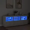 Image de vidaXL Buffet avec lumières LED blanc 181,5x37x67 cm3209002