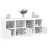 Image de vidaXL Buffet avec lumières LED blanc 164x37x67 cm3209051