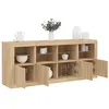 Image de vidaXL Buffet avec lumières LED chêne sonoma 163x37x67 cm3209074