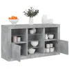 Image de vidaXL Buffet avec lumières LED gris béton 123x37x67 cm3209082