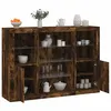 Image de vidaXL Buffets avec lumières LED 3 pcs chêne fumé bois d'ingénierie3209132