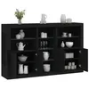 Image de vidaXL Buffet avec lumières LED noir 162x37x100 cm3209171