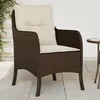 Image de vidaXL Chaises de jardin avec coussins lot de 2 marron résine tressée365146