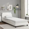 Image de vidaXL Cadre de lit sans matelas blanc 80x200 cm similicuir