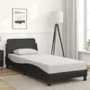 Image de vidaXL Cadre de lit sans matelas noir 90x190 cm similicuir