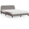 Image de vidaXL Cadre de lit sans matelas taupe 120x200 cm tissu
