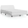 Image de vidaXL Cadre de lit sans matelas blanc 140x200 cm similicuir373199