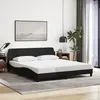 Image de vidaXL Cadre de lit sans matelas noir 180x200 cm tissu373227