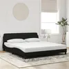 Image de vidaXL Cadre de lit sans matelas noir 180x200 cm velours373234