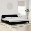 Image de vidaXL Cadre de lit sans matelas noir 200x200 cm velours