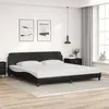 Image de vidaXL Cadre de lit sans matelas noir 200x200 cm similicuir