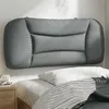 Image de vidaXL Coussin de tête de lit gris clair 80 cm tissu