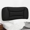 Image de vidaXL Coussin de tête de lit noir 80 cm similicuir