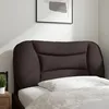 Image de vidaXL Coussin de tÃªte de lit marron foncÃ© 90 cm tissu