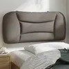 Image de vidaXL Coussin de tête de lit taupe 90 cm tissu