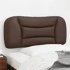 Image de vidaXL Coussin de tête de lit marron 90 cm similicuir