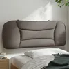 Image de vidaXL Coussin de tÃªte de lit taupe 100 cm tissu